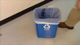 How to Add Garbage Bag to the 5 & 8 Gal. Recycling Containers w/ & w/o Lids
