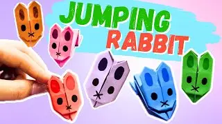 Origami Jumping Paper Rabbit / How To Make a Cute Jumping Rabbit🐰🐇