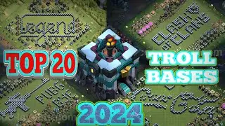 TOP 20 ! Th13 Troll/Funny Bases With Copy Link ! Th13 Funny Bases With Link:- Clash of Clans