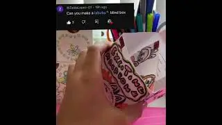 DIY paper labubu blind box 💜 #artscraft #labubu #blindbox #craft #artandcraft #diy #paperdiy
