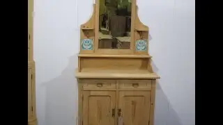 Beautiful Art Nouveau Mirror back Sideboard/Dresser  - Pinefinders Old Pine Furniture Warehouse
