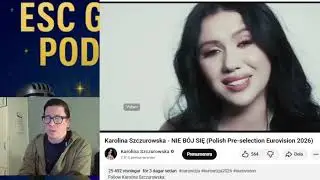 Каролина Щуровска - НЕ БОЙСЯ (Евровидение 2026, Польша) #eurovision2026 #reaction