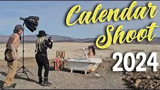 Death Valley Life: 2024  Pin-Up Calendar Shoot with Jessica While Randy Fixes My  Vintage Trailer