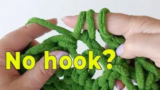 Crochet without a hook! Finger crochet tutorial