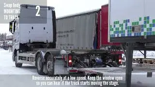 LOGISTICS – SWAP BODY – 3 / Taking a swap body container into a vehicle
