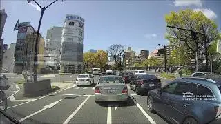 【Car driving video】(hiroshima japan 広島駅北口から広島県広島市中区立町まで走らされた)ﾄﾞﾗﾚｺ2019/04/15【お仕事ドライバー】