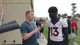 Michael Ojemudia chats with Mile High Sports at Denver Broncos Training Camp