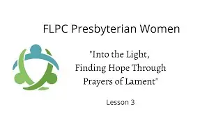 FLPC PW Lamentations Lesson 3