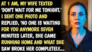 AT 1 AM, MY WIFE TEXTED 'DON'T WAIT FOR ME TONIGHT.' I SENT ONE PHOTO AND REPLIED, NO ONE IS WAITING