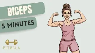 5 Minute Biceps Workout for Women | No Equipment