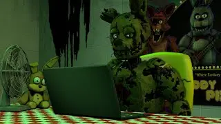 [SFM] Springtrap Reacts to FNaF 3 Scream Origin