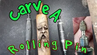 Dremel carving, dremel, kutzall, wood carving, Carving a wood roller with dremel  flexshaft , kutzal