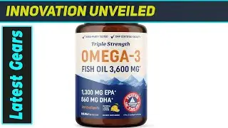 Triple Strength Omega 3 Fish Oil 3600 mg &ndash; The Best High Potency Formula for Heart & Brain Health \