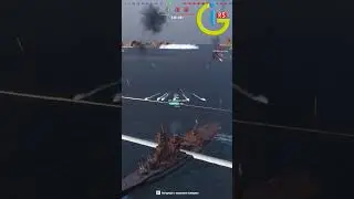 ISE vs 3x ISE World of Warships Tier 6 Japanese battleship #shorts