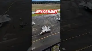 Отряд истребителей F-22 Raptor выдвигается... Пункт назначения засекречен 🔥 #Стелс