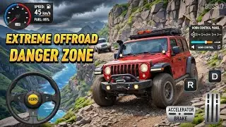 Extreme Offroad Jeep Driving on Dangerous Cliff Road 😱 | 4x4 Offroad Simulator Gameplay