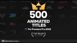 TypoKing  Animated Titles & Kinetic Typography Text for Premiere Pro free download