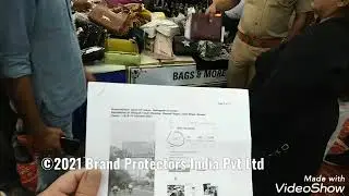 Live #Brand #Protection #Raid #Sabyasachi #Duplicate #Firstcopy #Bags @ #Tijori Exhibition #Meerut