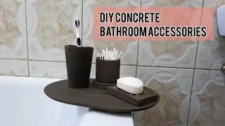 Diy concrete bathroom accessories set #diyuganda #diybathroom
