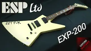 ESP LTD EXP-200 Explorer 1998 Olympic White Metallica Hetfield MX-220 EET FUK  guitar close up video