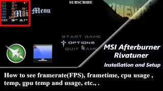 How to display Framerate(FPS), CPU Temp,GPU,etc using MSI Afterburner/RivaTuner (Simple & Easy)