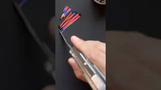 🎄Fastest No-Pen Christmas Tree!⏰ #scratchart #painting #art