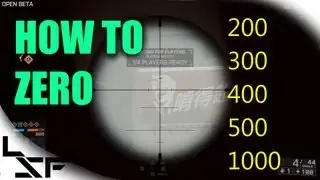 BF4 Beta: Long Range Sniping Tips - How to Zero / Zeroing Guide - Goodbye Bullet Drop :)