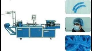 Nonwoven cap | surgical cap | bouffant cap making machine, 使い捨て帽子製造機
