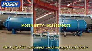 Industrial  DN1580 wood impregnation plant timber treatmernt autoclave