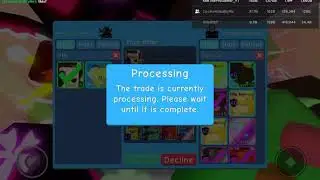 Trading away my shiny yin yang w/l Roblox bubble gum simulator
