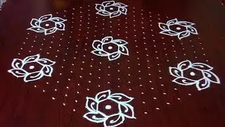Dot Rangoli: 21to11 Chukkala Muggulu || रंगोली बनाना सिखाओ || टिपक्यांची रंगोली ||