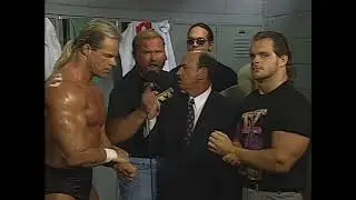 Horsemen & Lex Luger Promo on upcoming War Games match at Fall Brawl 1996. Sting is Missing! (WCW)