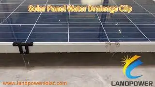 Solar Panel Water Drainage Clips,Wasserabflussklemmen f&uuml;r Solarmodule，Clip de drenaje de agua solar