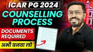 ICAR PG Counseling documents required for Admission | List of Documents for ICAR PG Admission