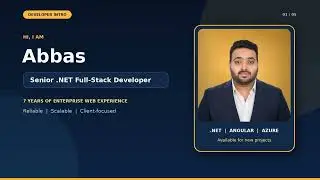 Abbas | Senior .NET Full-Stack Developer | ASP.NET Core, Angular & Azure