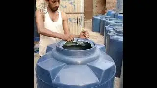How to build a big plastic water container with amazing technique