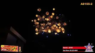 NEW FOR 2026 - A8155 BLAZE AWAY - Starget Brand from Pyromooi Fireworks Ltd