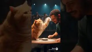 He got slapped by the cat 😂😂😂
