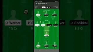 RR vs DC dream 11 team only for head to head #ipl #cricket #dcvsrr