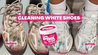 Cleaning White Shoes with The Pink Stuff!