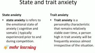 Diff b/w state and trait anxiety in urdu/hindi lecture.