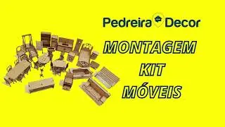 Miniatura montagem kit m&oacute;veis