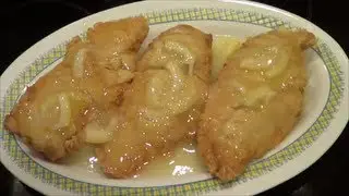 Pollo al limon, plato oriental, paso a paso.