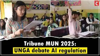 Tribune Model United Nations 2025: UNGA debate AI regulation for sustainable development