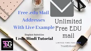 How to Get Free .edu mail Address in 2019 Live Urdu/Hindi Tutorial with English Subtitles