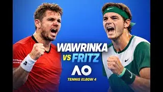Tennis elbow 4 Preview Wawrinka vs Fritz  Court level  Australian open  :)