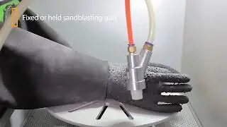 Dry cyclone sandblaster