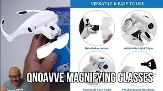 Headband Magnifier Glasses with 2 Led Light