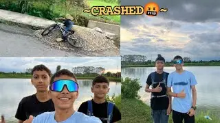 Interesting Vlog Come back || 500 subscribers 🥳🍾🎊👏#vlog34 || babaaal wheelie 🚴 || cycle crashed😡