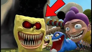 I FOUND NEW ROBLOX HUNGRY SPONGEBOB WORM in Garry's Mod!! (SECRET)